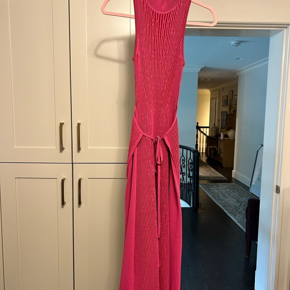 Cult Gaia Fuchsia Knit Maxi Dress - Picture 2 of 6